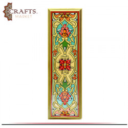 Hand-Painted Wooden Wall Art Decorated with Floral Motif