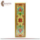 Hand-Painted Wooden Wall Art Decorated with Floral Motif