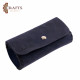 Handmade cigarette case made from genuine leather in navy blue Handmade cigarette case made from genuine leather in navy blue