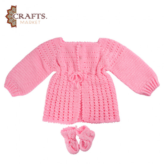 Handmade wool Baby’s jacket with tassels