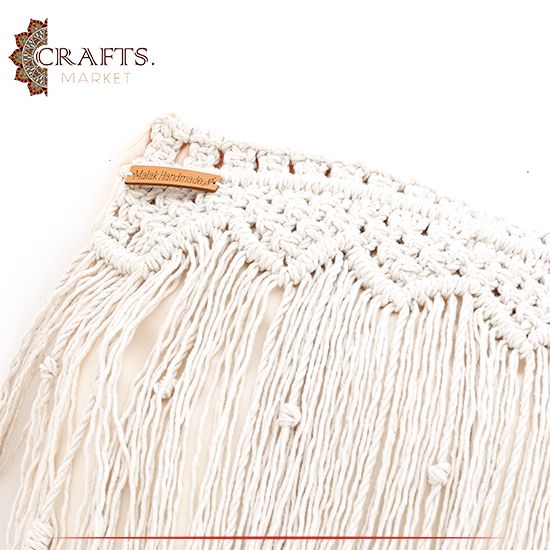 Handmade Off-white Crochet Pillow Handmade Off-white Crochet Pillow