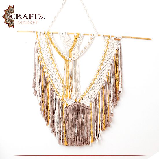 Handmade Multicolor Macrame Wall Hanging Handmade Multicolor Macrame Wall Hanging