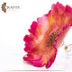 طبق تقديم من الراتنج مصنوع يدويا بالوان متعددة على شكل وردة