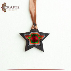 Handmade Multi-Color Satin Chain Star Design 