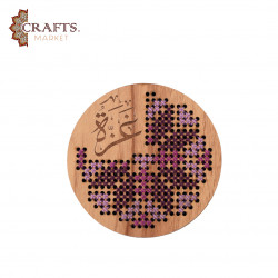 تعليقة مغناطيس من الخشب المطرز عليه يدوياً (غزة)