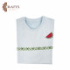 A cotton and polyester T-shirt, size (M), hand-embroidered with ‘Sweat and Watermelon