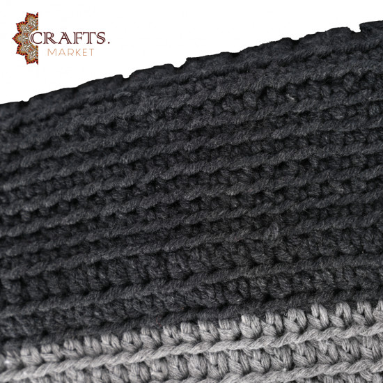 A handmade crochet handbag