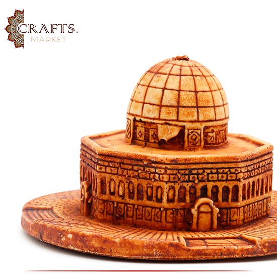 Handcrafted Artificial Bone Table Decor Dome Of The Rock Design