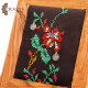 Hand-Crafted Embroidered Fabric Home Décor with Flowers design