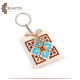 Handmade Multi-Color Embroidered Key Chain