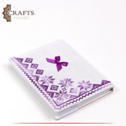 Handmade-Embroidered Duo-Color Note Book Cover