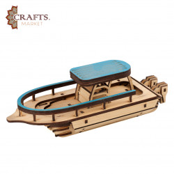 Handcrafted Wooden Boat Decor