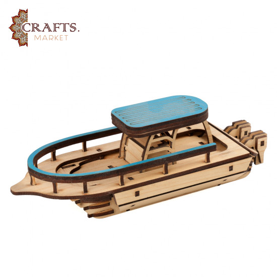 Handcrafted Wooden Boat Decor