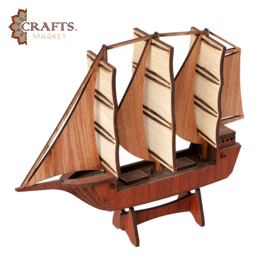 Handcrafted Model Sailing Ship Decor