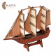 Handcrafted Model Sailing Ship Decor