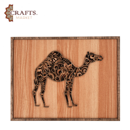  ديكور خشبي ستاند ( جمل ) مصنعة يدويا