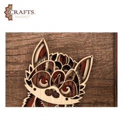  ديكور خشبي  ستاند ( قطة )مصنعة يدويا 