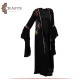 Handmade Black Linen Women Abaya 