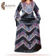 فستان تقليدي نسائي حرير مصنع يدويا باللون الرمادي