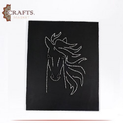 لوحة جدارية فيلوغرافية مصنعة يدويا بتصميم حصان  