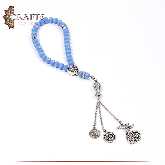 Handmade Blue Crystal Rosary Handmade Blue Crystal Rosary