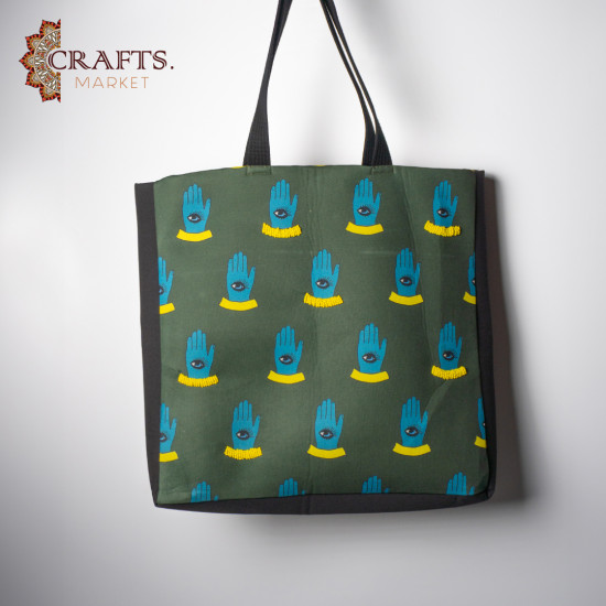 A handmade waterproof handbag with beadwork A handmade waterproof handbag with beadwork