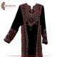 Handmade Black Fabric Embroidered Traditional Woman's Dress