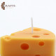 Handmade Cheese-Shaped Candle