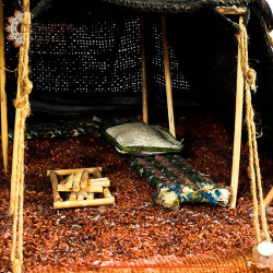 ديكور طاولة مصنوعة يدويا بتصميم مستوحى الخيمة البدوية 