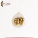 Handmade Scented Stone Car Mirror Hanging with Baby Foot design