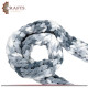 Hand-knitted Duo-Color Winter Scarf