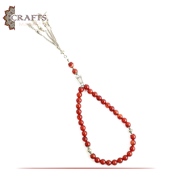 Handmade Tan Agate Rosary