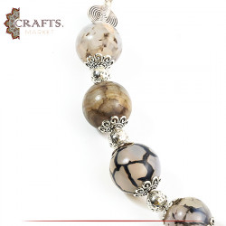 Handmade Women's Glass Stone Necklace 