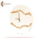 Handcrafted Duo Color Resin Round Wall Clock 