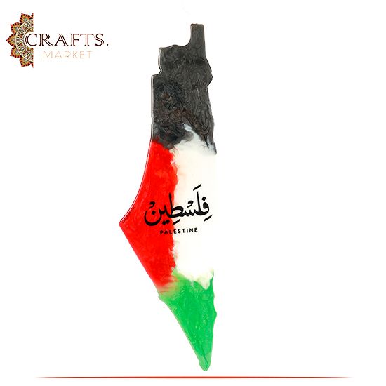  ديكور للمنزل مصنعة يدويًا بتصميم خارطة فلسطين 