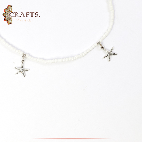 Handmade Beads Women Necklace  in a Starfish design