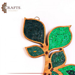 Handcrafted Mosaic Wall Hanging in a Tree Leaves Design