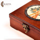 Handcrafted Wooden Box in a " Tree Of Life " Design 