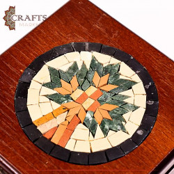 Handcrafted Wooden Box in a  Tree Of Life  Design 