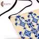 Hand-Embroidered Duo-Color Women's Handbag