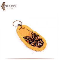 Hand-Embroidered Key Chain in " Shoe " Design 