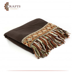 Prayer rug with bag brown color