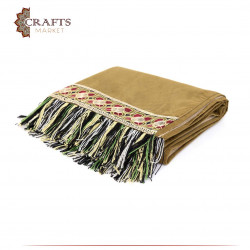 Prayer rug with bag with floral design