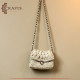 Handmade White Cotton Women's Shoulder Bag Handmade White Cotton Women's Shoulder Bag
