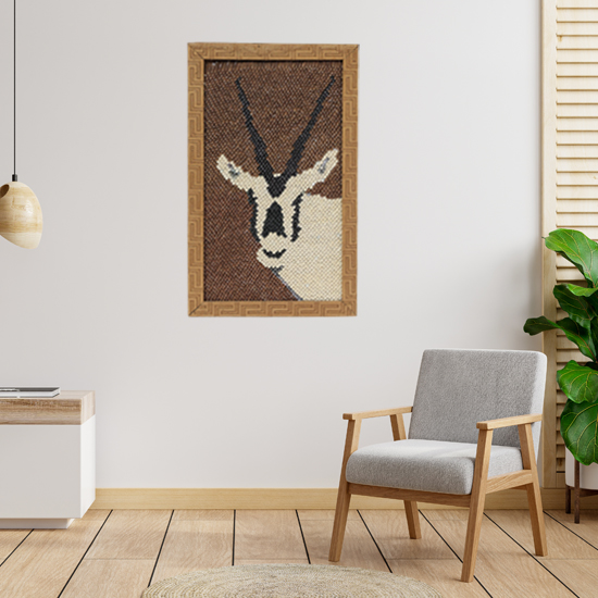 Handmade Quilling Wall Art in a  Arabian Oryx  Design 