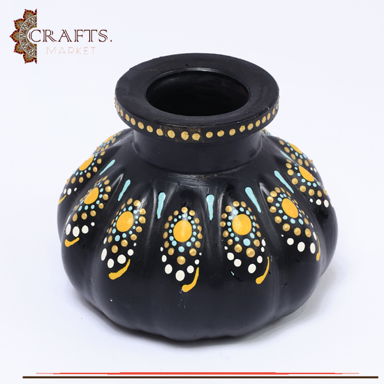 Handmade Glass Vase with Mandala Design