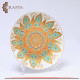Hand-painted Glass Plate with Mandala Design