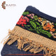 Denim Women's Clutch Bag in a Peasant embroidery design