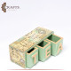 Handmade Beige Wooden Tea Box