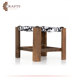 طاولة مصغرة من الخشب مصنوعة يدويا ديكور طاولة بتصميم الحطة